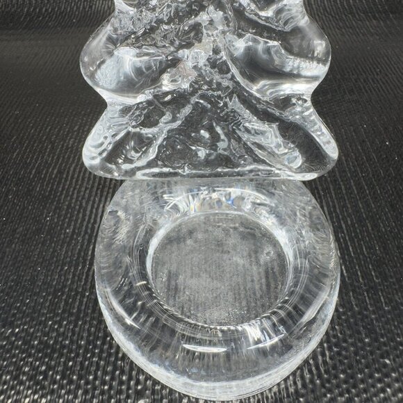 Swedish Glass Candle Holder Votive Tea Light Clear Christmas Tree Light Holder - Picture 5 of 11
